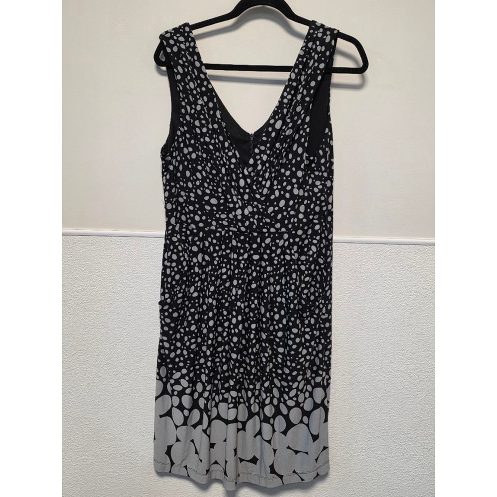 Women's Bisou Bisou Dress Size 16 Black White‎ Sleeveless